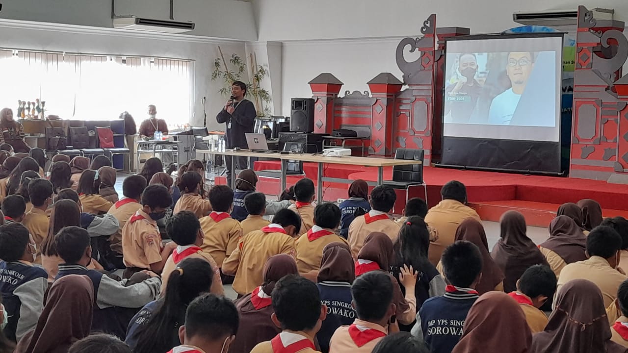Sesi stadium general Proyek P5 tema ke-2 Kewirausahaan, seminar interaktif materi Peluang Wirausaha bagi kelas 7
