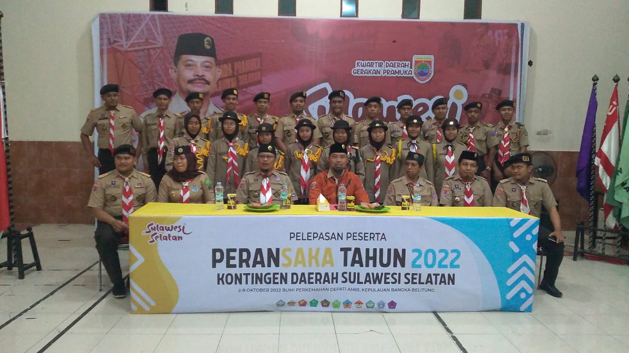 SMA YPS mewakili kontingen Sulawesi Selatan dalam kegiatan kepramukaan PERAN SAKA Nasional 2022 di kepulauan Bangka Belitung Sumatra Selatan.